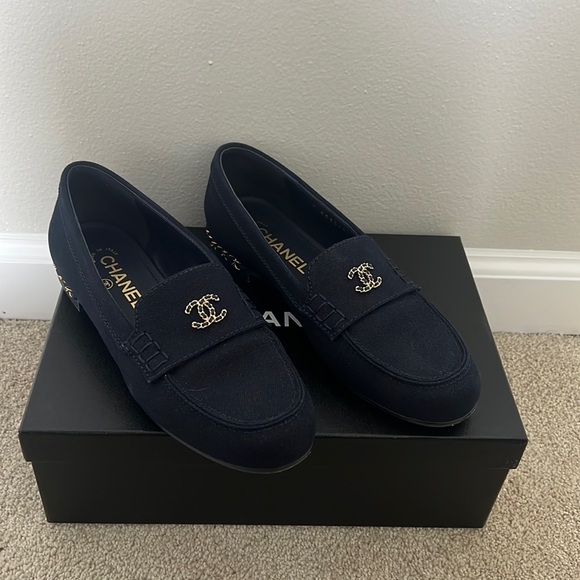 Authentic Chanel moccasins loafers size 38.5 - Picture 3 of 10